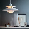 Огни датский дизайнер 6 слоев зонтик Потолочный подвесной лампа для кухонного острова обеденный стол ресторан