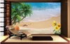 Wallpapers Custom Po Mural 3d Wallpaper Sea Coconut Sunflower Shell Scenery Home Decor Wall Murals For Living Room