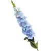 زهور زخرفية واحدة من الحرير لاركسبور زهرة مزيفة دلفينيوم Ajacis السام الاصطناعي لحفل الزفاف