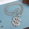 5pc / lot Euro-American Cross-border Cluster Rings Jewelry Opening Event US Dollar Dance King Ring avec Diamond Hip-hop Accessoires Trendy Men's Ring Necklace E145