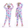 Pajamas Winter Flannel Kids Kigurumi Pajamas Unicorn Baby Onesie Girls Sleepwear Warm Hooded Pyjamas Children Jumpsuit Pijamas 230210