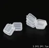 Square Empty Mini Clear Plastic Storage Containers Box Case with Lids Small Box Jewelry Earplugs Storage Box SN4795