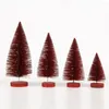 Christmas Decorations Durable Artificial Multicolor Pine Tree Decoration Glitter Small Tabletop For