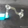 Accessoires pour bangs en verre de casserole en verre de champignon transparent