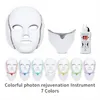 2022 Novas 7 cores LED Light Beauty Facial Terapy Care Skin Care Face Whitening Machine Phototerapia Pescoço PDT LED Mask388