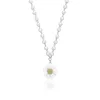 Pendant Necklaces Fashion Flower Necklace Elegant Simulated Pearl Chain For Women Statement Charm Clavicle Female Jewelry