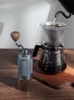 Andere Home Garden HiBREW Manuelle Kaffeemühle Tragbare hochwertige Handmühle aus Aluminium mit visueller Bohnenaufbewahrung G4 230211