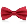 Men's Suits Custom Bow Tie Men's Man Bridegroom Wine Red Black Formal Dress Wedding