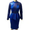 Casual Dresses Woman Dress 2023 Spring Vintage Sexy Sequin Ruffle Formal Elegant Long Sleeve Waist Tight Women Bodycon