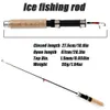 Barco Cañas de pescar Sougayilang Juego de cañas de pescar en hielo 67 cm Caña de hielo con Mini 3 colores Trolling Reel Camarón Pesca de invierno Señuelo Línea Combo J230211