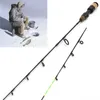 Boat Fishing Rods NEW 58cm Winter Ice Fishing Rods 2 tips Spinning Rod Carbon Fiber Ice pole Ultralight Carp Fishing Free shipping J230211