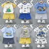 Nouveau bébé garçons filles vêtements d'été ensemble dessin animé nouveau-né infantile à manches courtes t-shirt Shorts pcs unisexe enfants vêtements ensembles