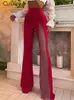 Tute da donna Pagliaccetti Cute Sexy Mesh Patchwork Tute monospalla Donna Elegante Solid Skinny Flare Pants Tuta Fashion Lady Party Streetwear 230210