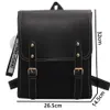 School Bags Luxury Designer 3 Layers Women's Backpack PU Leather Backpacks for School Teenagers Girls Fashion Travel BookBag Preppy Mochilas 230211