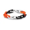 Modearmbanden ontwerper voor vrouwen man luxe armband retro casual boy girls party pulsera vriendschap zwart oranje metal beroemde designer link ketting armband