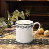 Caneca de cerâmica de estilo europeu Bone China xícara de escritório xícara de chá da casa de água xícara de café da manhã xícaras de leite Presente