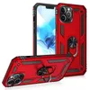 Capa de telefone à prova de choque de armadura de luxo para iPhone 14 13 12 Pro Max Mini 11 Pro xr xs Max Carting Magnetic Ring Porta traseira