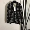 Pulls pour femmes Designer Double Lettre Noir Classique Jacquard Femmes Cardigan extérieur INS Mode Cachemire Pull tricoté JA9J