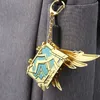 Nyckelringar Genshin påverkar katalysatorer Skyward Atlas The Widsith Cosplay Keychain Pendant Jewelry Alloy Mora Coin Key Chains Game Toy Prop G230210