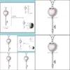 Anhänger Halsketten Opal Halskette für Frauen Luxus Schmuck Vintage Aussage Überzogene Sier Kupfer Zirkon Strass Schlüssel Charms Anhänger Dhglo