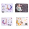 18 estilos infantil com fotografia de fotografia infantil cobertores de comemoração de propriedade fotográfica cartas de animais de flores manto de flanela fotográfica