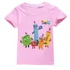 Футболки образовательные фаршированные номера блоки № Blocks Clothing Kids Leisure футболка Baby Boys Cotton Tshirts девочки с коротким рукавом Tops T230209