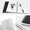 Notebook Sprial notebook governado Kraft Soft Wirebound Memorando Notos de notas Diário Planner 140 páginas/ 70 folhas 8
