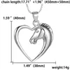 Pendant Necklaces Fashion Horse Necklace Jewelry Elegant Love Heart Animal Choker For Women Men Clavicle Chain Collars GiftsPendant Elle22