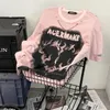 Herr t shirts män tshirt överdimensionerade hip hop bomull harajuku koreansk mode y2k topp tee gothic sommar kort ärm estetiska streetwear