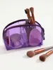 Bolsas de cosméticos Estuches Mujeres Clear Pvc Jelly Bolsa de cosméticos Niñas Color caramelo Bolsa de maquillaje transparente Viajes Artículos de tocador impermeables Maquillaje Up287C