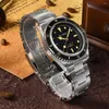 Armbandsur San Martin 38mm Vintage 6200 Pencil Hands Retro Diver Watch Luxury Sapphire NH35A YN55A Men Automatiska mekaniska klockor 20Bar