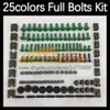 268 st Complete Moto Body Full Screws Kit för Suzuki GSXR 600 750 CC K11 GSXR750 GSXR600 17 18 19 2020 2021 2022 Motorcykelmässa