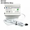 Sign DC 3V 5 V 12V Power Supply Adapter Driver Controller Inverter For 1-220M El Wire Flexible Neon LED Light Glow Rope Tape Cable