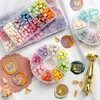 Stamps Retro Sealing Wax Beads Plant Box Set 24 Color Sea Bead For Wedding Tools Making Y15 230211