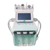 6 in 1 hydrafacial device ultrasonic skin scrubber microdermabrasion oxygen jet peel radio frequency face lift skin care beauty machine