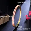 Bangle Cwwzircons Красивый модный синий зеленый кубический цирконий