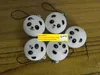 100 pzlotto 4 cm Jumbo Panda Squishy Charms Kawaii Panini Pane Cellulare Chiave Ciondolo Ciondolo Squish Borsa Parti Accessori