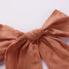 6 -дюймовый твердый лук для волос для девочек для девочек детьми ручной работы Grosgrain Bow