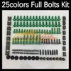 268PCS Complete MOTO Body Full Screws Kit For SUZUKI Hayabusa GSXR 1300 1300CC GSXR1300 2002 2003 2004 05 06 07 Motorcycle Fairing Bolts Windscreen Bolt Screw Nuts Nut