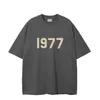 Ontwerper Mode Luxe 1977 essentieel klassiek T-shirt heren en dames Letter Printing Hip Hop FOG Top Zomer Ademend High Street Cotton Loose Tees ess