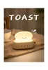 Veilleuses Creative Toast Light Atmosphère de guérison mignonne Réveil Chambre Chevet Sommeil Cadeau parfait