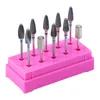 Nail Art Equipment 1pc Acrilico Drill Bit Storage Files Holder Display vuoto Contenitore Stand Case Cutter Manicure Machine Box