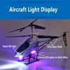 Electric/RC Aircraft 80CM Big Alloy Remote Control Helicopter Model Dual Flexible Propeller Anti-Crash LED Colorful Light Electric RC Helicopter Toy 230210