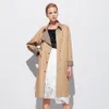 Trench Coats voor dames lente en herfst Long European en American Casual Wind Breakher Women's Jacket 230211