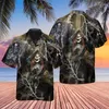 Mäns avslappnade skjortor strand hawaiian fritid halloween skalle hawaii 3d tryck mens färgglad kort ärm skjorta streetwear mode vetement