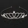 Magnifique diadème de mariée en cristal brillant, bandeau couronne plaqué argent, accessoires de diadème de mariage bon marché, SN649