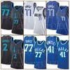 Kyrie Irving Basketbal Luka Doncic Jerseys Kevin Durant Retro Devin Booker 2023-2024 Stad Chris Paul Mesh DeAndre Ayton Heren Dallas''Mavericks''Shirt Steve Nash