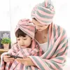 Towel 1 Pcs Mrosaa Magic Microfiber Bathing Quick Dry Hair Cap Turban Wrap Hat Bathroom Cute Long Hair-drying Shower Caps