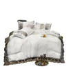 Set di biancheria da letto Luxury 2 o 3 4 pezzi Set copripiumino in pizzo con chiusura a cerniera in lamiera piana Twin Queen King 7 modelli 230210