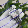 High-quality Asian automatic watch 40mm men's watch 35mm white dial women's watch silver stainless steel strap sapphire 285q